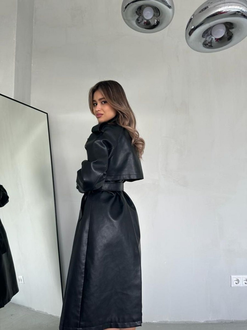 Trench moteriškas klasikinis lietpaltis