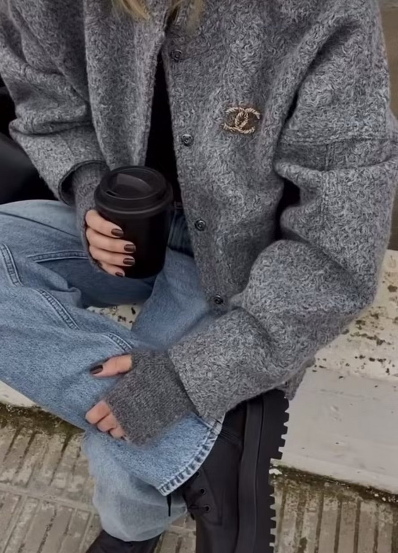 SLTNX 2023 modes jakas sievietēm rudens ziemas mētelis sieviešu elegants ikdienas brīvs jaka ar kabatām Sieviešu jauni virsdrēbes