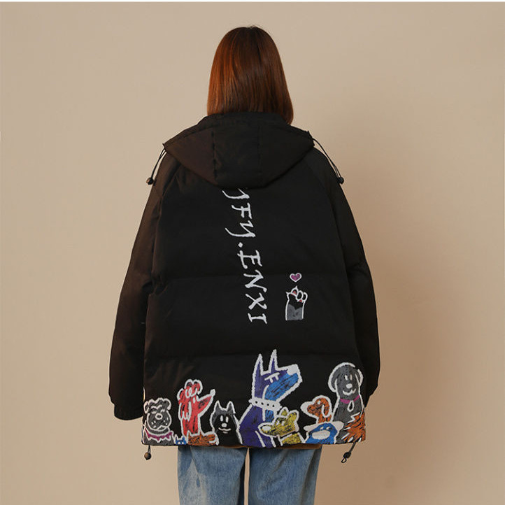 Parka groase pentru femei, iarnă, la modă nouă, cu fermoar, cu talie largă, plină, coreeană, dulci, pentru fete, jachete pentru femei, menține căldura.