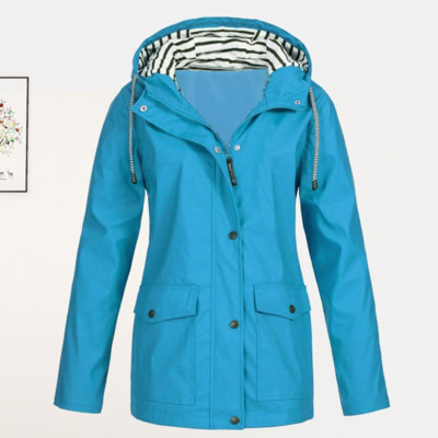 Madinga moteriška vandeniui atspari striukė nuo lietaus Vienspalvė moteriška rudens ir pavasario lauko alpinizmo lengvi lietpalčiai