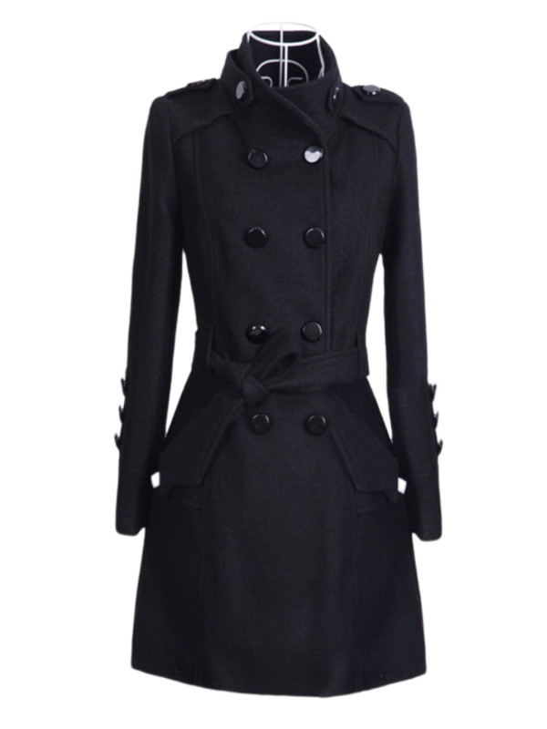 Palton 2023 pentru femei, toamnă iarnă, cu mânecă lungă, cu mânecă lungă întoarsă, jachetă coreeană clasică subțire, mediu lungă