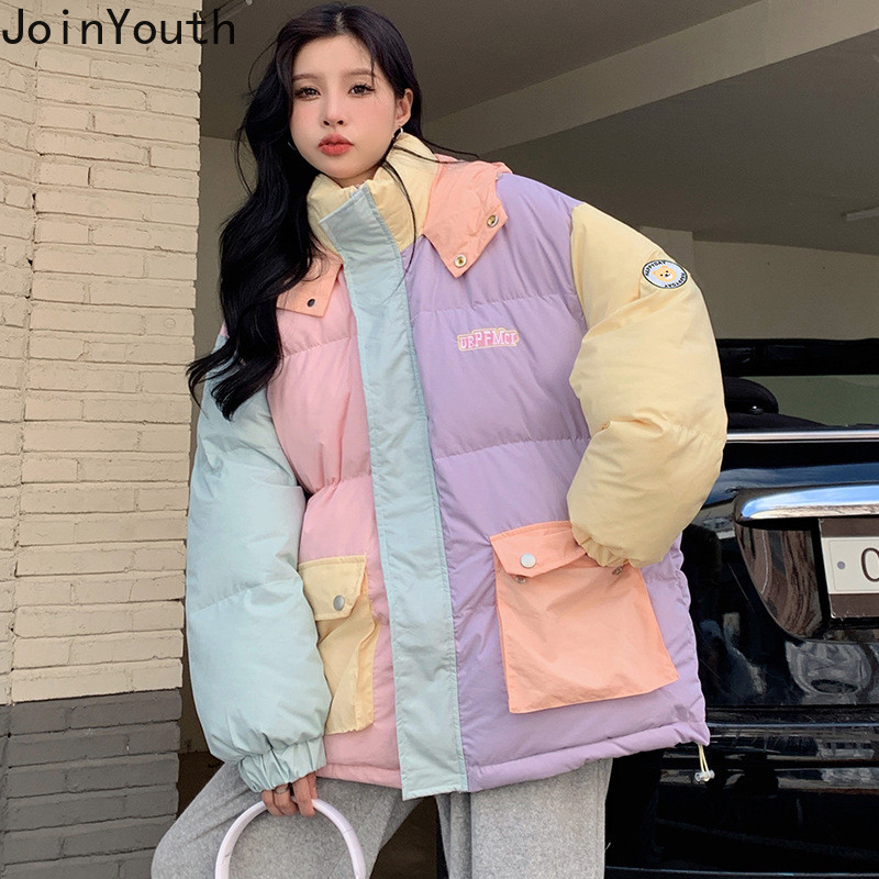 Haine de iarnă femei cu glugă jachete parkas groase