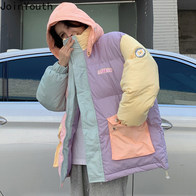 Haine de iarnă femei cu glugă jachete parkas groase