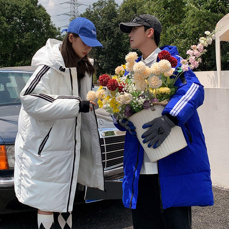 Jachetă de iarnă cu glugă 2022 Nouă modă unisex Jachetă de iarnă caldă Parka lungă Parka etanșă Mantocă de iarnă pentru bărbați sau femei