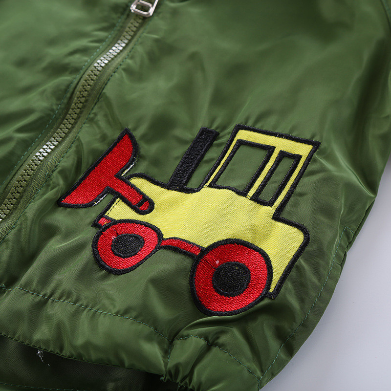 Nauji pavasario rudens vaikų viršutiniai drabužiai ir paltai 2–6 metų vaikams su gobtuvu Striukės nuo vėjo.