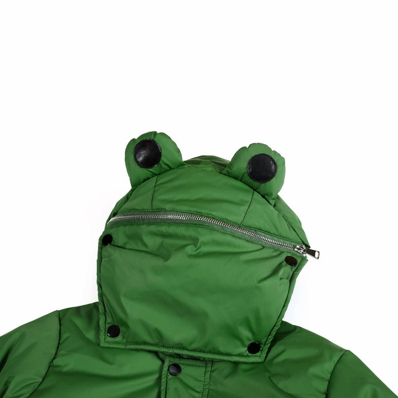 Geriausiai parduodami moteriški parkai Žiemai žalia Linksma Stora dygsniuota striukė Paltas Žieminė striukė Žieminiai drabužiai Moteriški manteau femme hiver