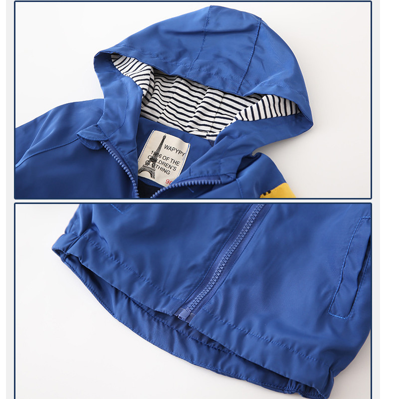 Jachetă îngroșată pentru băieți 2-8 ani Jachetă brodata cu plasture desene animate pentru copii, toamnă și iarnă, cu glugă, plus top din catifea