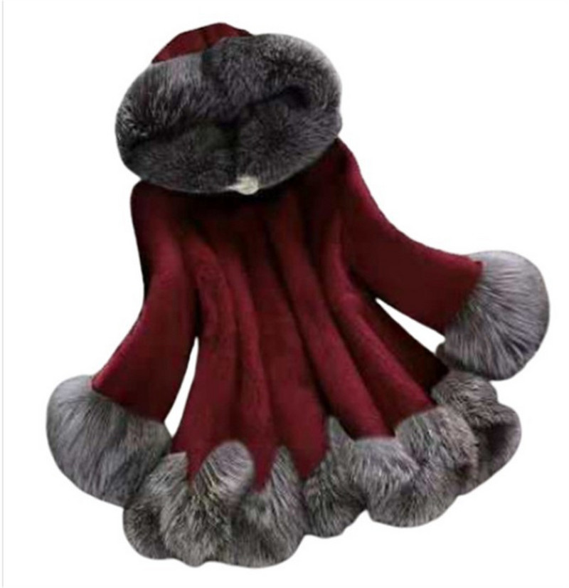 Paltoane de iarnă îngroșate și calde de damă Paltoane de exterior din blană artificială Paltoane de pluș.