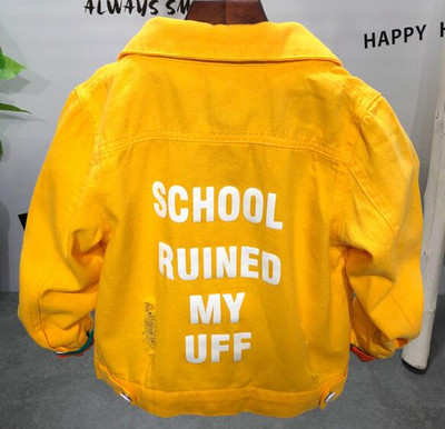 Vaikiška džinsinė striukė berniukams džinsai paltai Drabužiai mada berniukų megztiniai Vaikiški viršutiniai drabužiai kaubojus 2–6 m.