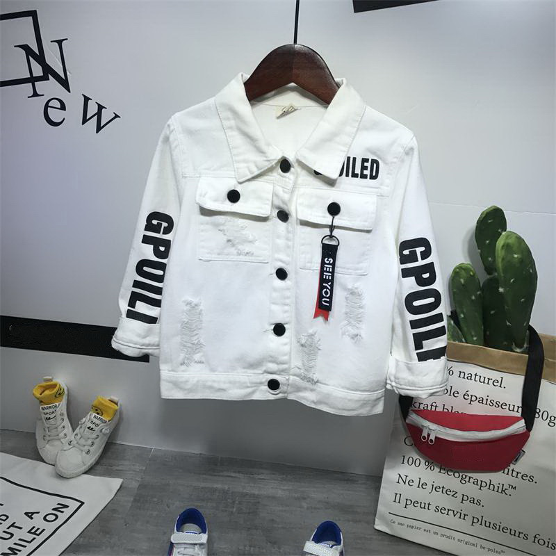 Vaikiška džinsinė striukė berniukams džinsai paltai Drabužiai mada berniukų megztiniai Vaikiški viršutiniai drabužiai kaubojus 2–6 m.