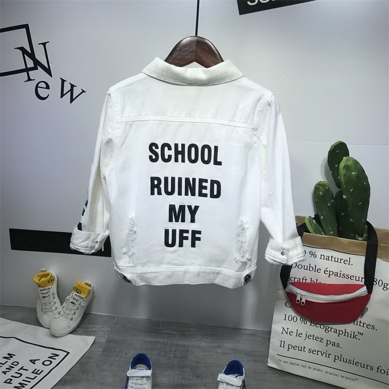 Vaikiška džinsinė striukė berniukams džinsai paltai Drabužiai mada berniukų megztiniai Vaikiški viršutiniai drabužiai kaubojus 2–6 m.