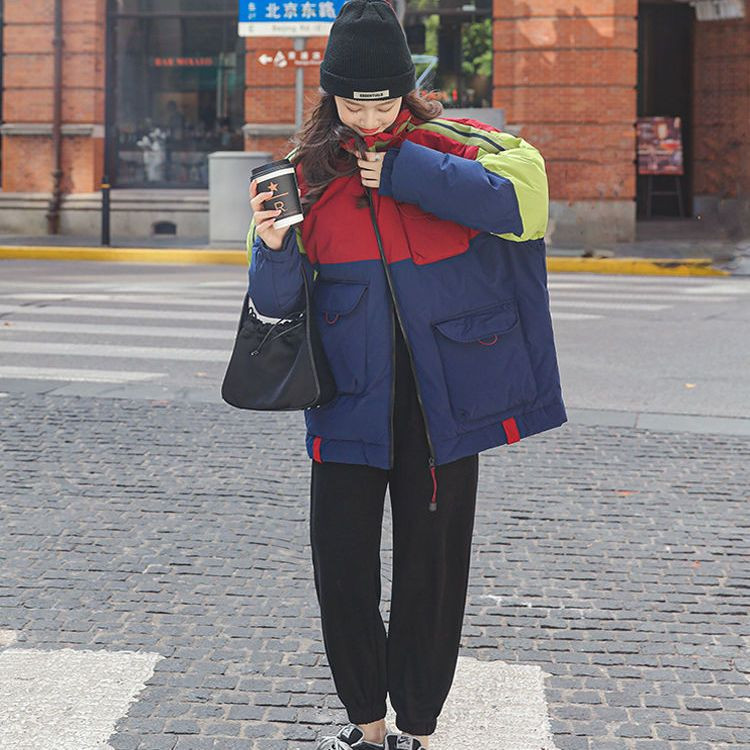 Parkas Moterų mados žiemos storas, saldus kratinys, pilnas užtrauktukas, šiltas žiemos mergaičių paltas Europos amerikietiško stiliaus