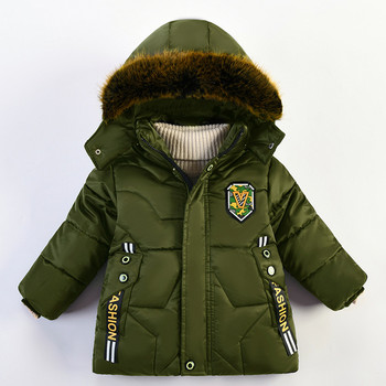 Παιδικά μπουφάν Παλτό Χειμώνας 2021 Νέο Baby Boys Jacket Thicken Παιδικά εξωτερικά ενδύματα χιονοστιβάδα Παιδική πουπουλένια μπουφάν για αγόρια 2-4 ετών