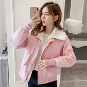 2022 Nou Toamnă Iarnă Instrumente Lână de miel Jachete scurte din bumbac Căptușit Îmbrăcăminte pentru femei Mantoane de iarnă Îmbrăcăminte exterioară pentru fete fp259