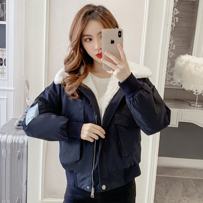 2022 Nou Toamnă Iarnă Instrumente Lână de miel Jachete scurte din bumbac Căptușit Îmbrăcăminte pentru femei Mantoane de iarnă Îmbrăcăminte exterioară pentru fete fp259