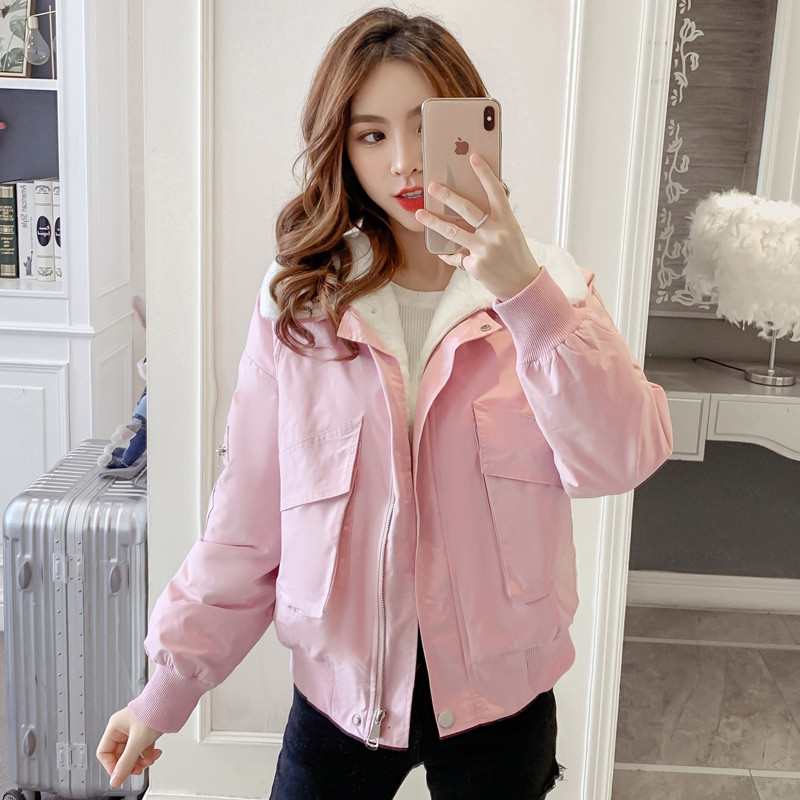 2022 Nou Toamnă Iarnă Instrumente Lână de miel Jachete scurte din bumbac Căptușit Îmbrăcăminte pentru femei Mantoane de iarnă Îmbrăcăminte exterioară pentru fete fp259