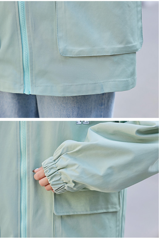 Harajuku Style Striukė nuo vėjo Mergaitei Pavasario Rudens Paltai Studentams Laisvi Korėjos Įrankiai Striukės Su gobtuvu Moteriški drabužiai Viršutiniai jp72