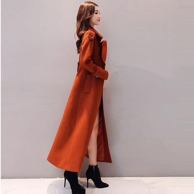 X-Long 2022 noi îmbrăcăminte exterioară pentru femei îmbrăcăminte de iarnă la modă amestecuri de lână calde