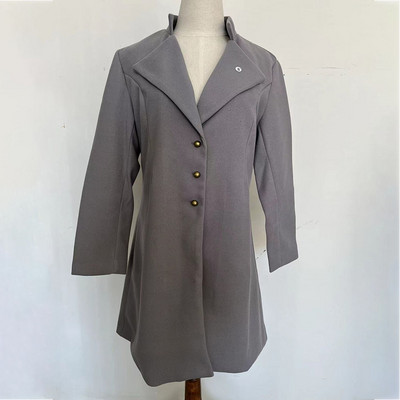 Jachetă lungă Palton de lână Pardesiu Blazer Trench Culoare uni Elegant Rever Slim Fit Casual All Button
