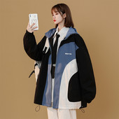 2022 m. mados spalvas bloškiančios striukės Moteriški drabužiai Pavasario rudeniniai gobtuvai beisbolo uniforma Prašmatni korėjietiška trumpi paltai Viršutiniai jp233