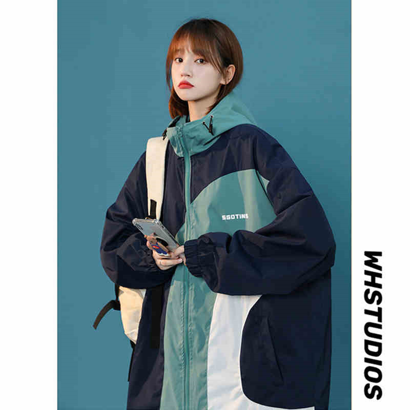 2022 m. mados spalvas bloškiančios striukės Moteriški drabužiai Pavasario rudeniniai gobtuvai beisbolo uniforma Prašmatni korėjietiška trumpi paltai Viršutiniai jp233