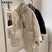 2023, iarnă, epocă, stil simplu, cu un singur piept, jachetă din lână de miel pentru femei, ocazional, haină super caldă, îmbrăcăminte supradimensionată