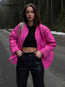 Jachetă de buzunar scurtă, solidă, guler rotund, din bumbac, ocazional, temperament larg, jachetă caldă de iarnă 2022