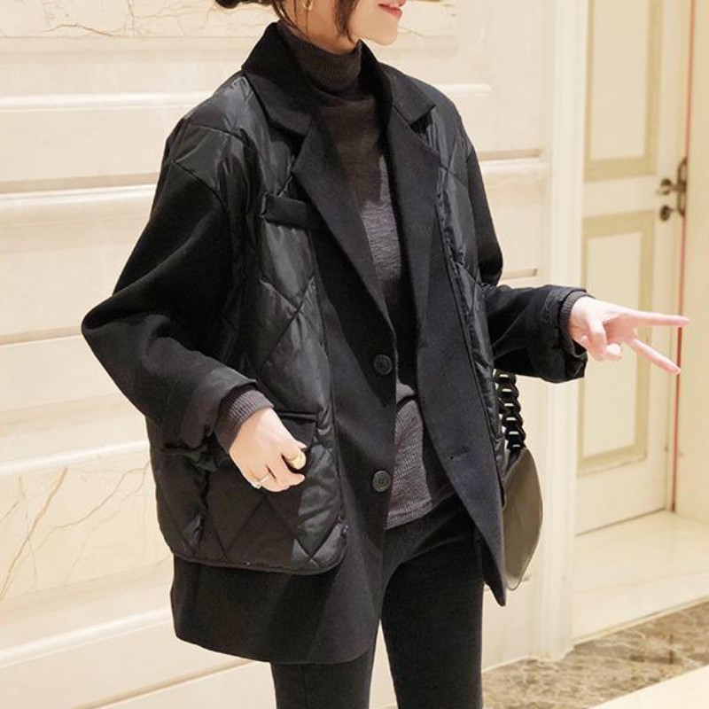 Puffer Blazer Striukės Moteriška Žiema 2023 Kailis Šalti Paltai Paminkštinti Nauja Plunksna Korėjos Style Parka Labai Šilta Natūrali Moteriška Striukė