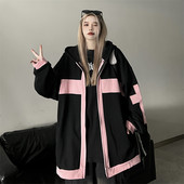 Cardigan cu glugă cu glugă 2023, jachete pentru femei, primăvară, toamnă, pentru studenți, cu fermoar, haine pentru femei JP728