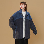 Jachete retro Îmbrăcăminte pentru femei, primăvară, toamnă, uniformă de baseball din catifea ocazional Jachete coreeane largi pentru fete îmbrăcăminte D953