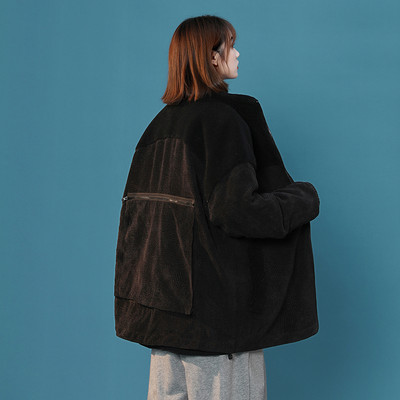 Jachete retro Îmbrăcăminte pentru femei, primăvară, toamnă, uniformă de baseball din catifea ocazional Jachete coreeane largi pentru fete îmbrăcăminte D953