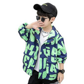 Jachetă pentru băieți, cu model de litere, haină pentru băieți, primăvară, toamnă, jachetă pentru copii, haine în stil casual pentru băieți