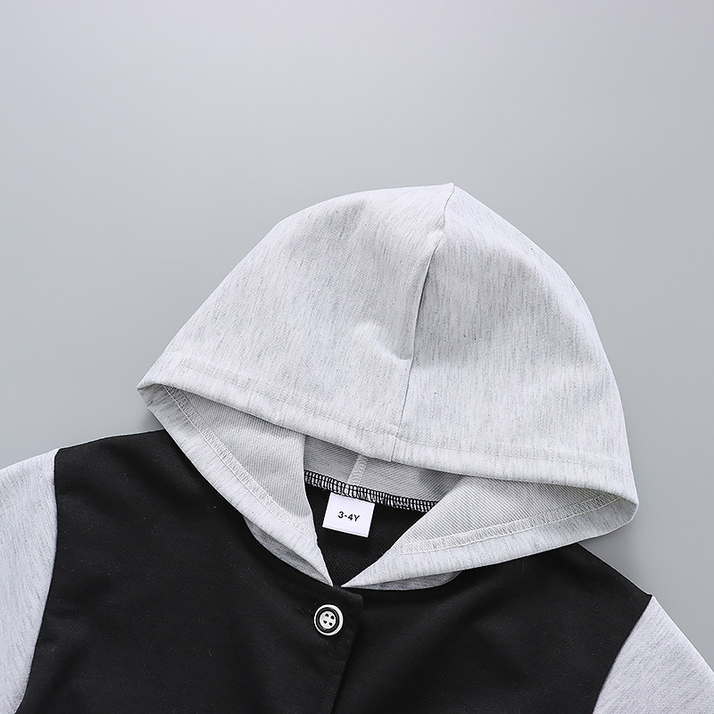 PatPat Jachetă bomber cu glugă la modă pentru copil mic