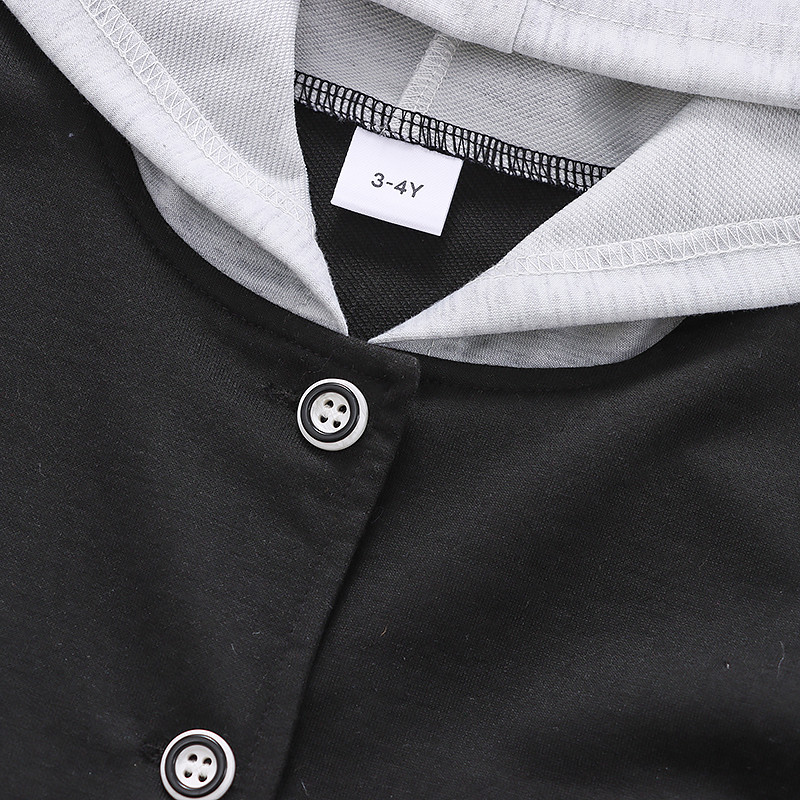 PatPat Jachetă bomber cu glugă la modă pentru copil mic