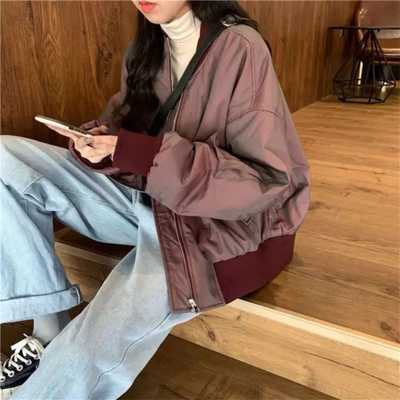 Cause Jachete Îmbrăcăminte pentru damă 2023, noi, toamnă, primăvară, haine, uniforme de baseball, jachete, haine pentru femei, topuri, îmbrăcăminte largi D703