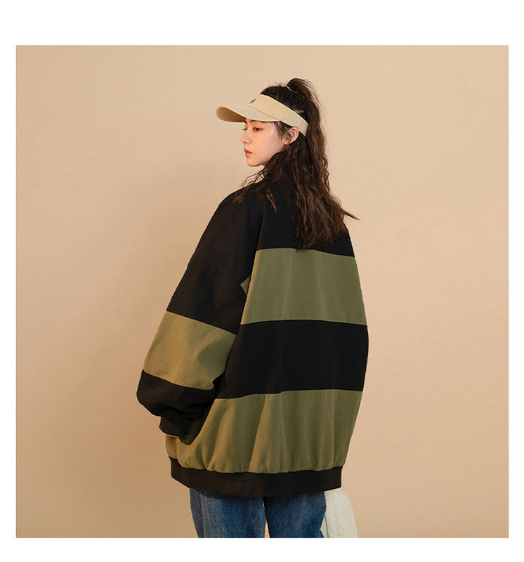 2022 nou jachetă casual de culoare contrastantă îmbrăcăminte pentru femei șic primăvară toamnă uniformă de baseball paltoane fete îmbrăcăminte exterioară D1648