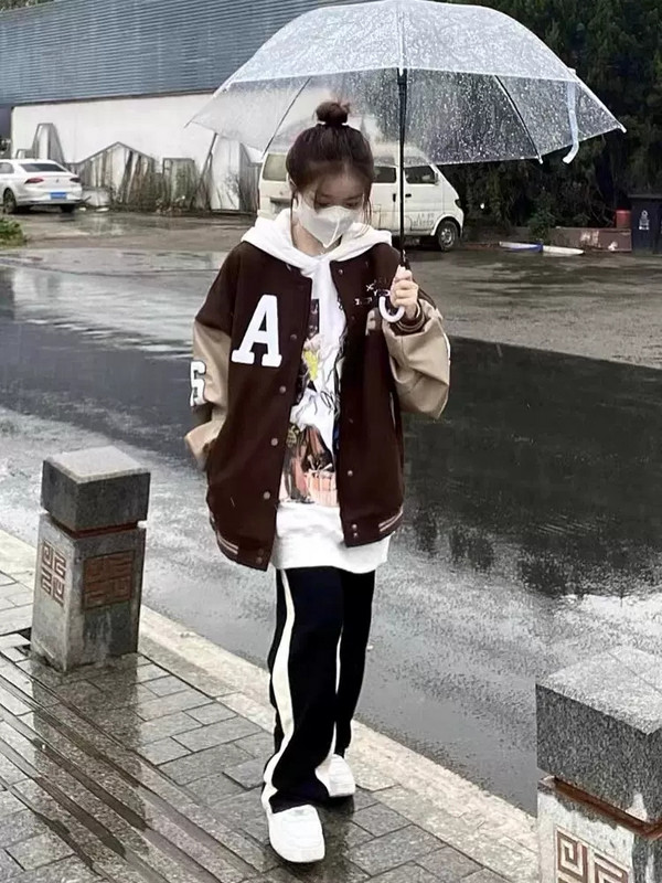 Nové jarné a jesenné kabáty 2022, dámske oblečenie, retro baseballové uniformy, bundy, dievčenské vrchné oblečenie, jesenné bundy Harajuku jp299