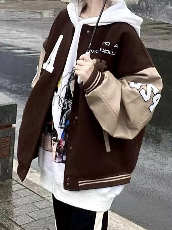 Nové jarné a jesenné kabáty 2022, dámske oblečenie, retro baseballové uniformy, bundy, dievčenské vrchné oblečenie, jesenné bundy Harajuku jp299