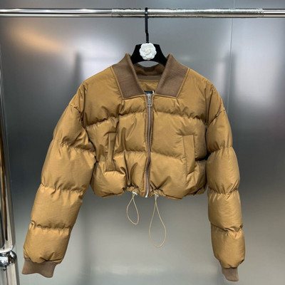 DEAT Fashion paprastas vienspalvis kišeninis raištelis su medvilne paminkštintas švarkas, moteriškas trumpas paltas ilgomis rankovėmis, 2023 m. žiemos 11P01680