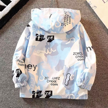 Παιδικό μπουφάν για αγόρια Ρούχα και καθημερινά παιδικά ανοιξιάτικα και φθινοπωρινά εξωτερικά μπουφάν Παιδική κορεατική έκδοση πουκάμισο με φερμουάρ