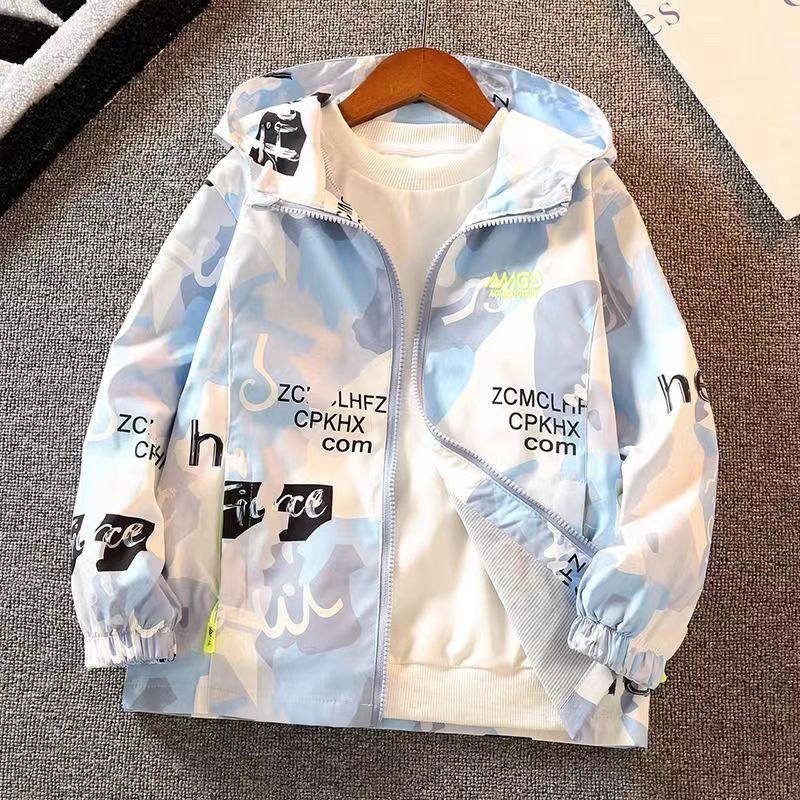 Jachetă pentru copii Băieți Îmbrăcăminte și ocazional Imbracaminte exterioară pentru copii de primăvară și toamnă Jachetă pentru copii Versiune coreeană Cămașă cu fermoar