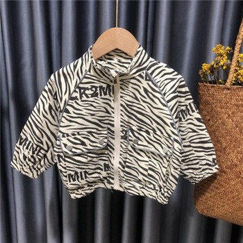 2023 Άνοιξη Φθινοπωρινά πανωφόρια τζιν παλτό με στάμπα Leopard Παιδικό casual μακρυμάνικο μπουφάν Baby Παιδικό Παιδικό Cool παλτό
