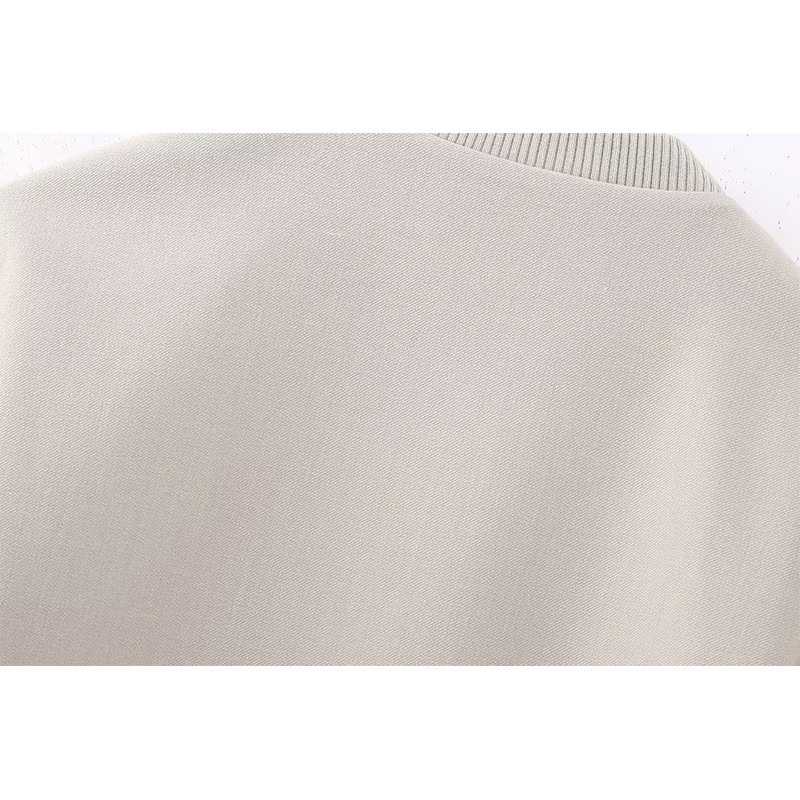 YENKYE Jachetă Bomber Vintage cu mânecă lungă pentru femei, cu un singur piept, ținute de toamnă pentru femei