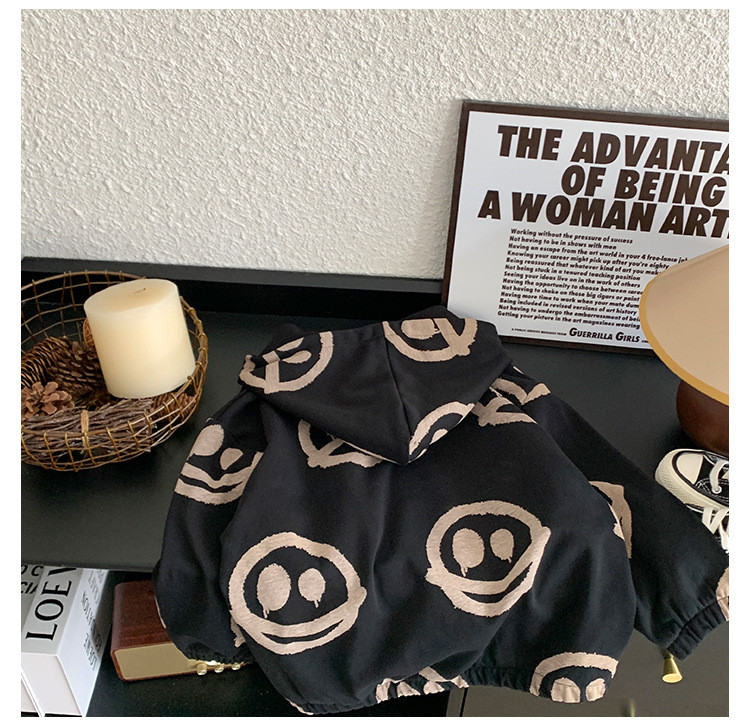 Toamnă 2023 Jachetă cu glugă cu fermoar, toamnă pentru copii