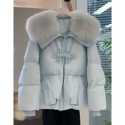 EWQ Sweet Style Prašmatnus moteriškas medvilninis paltas, vienspalvis, atvartas, kratinys, užtrauktukas, moteriškas paltas 2023 m. ruduo Nauja 27SN3815