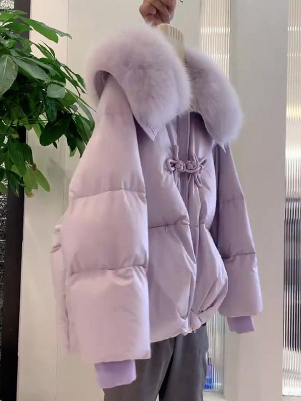 EWQ Sweet Style Prašmatnus moteriškas medvilninis paltas, vienspalvis, atvartas, kratinys, užtrauktukas, moteriškas paltas 2023 m. ruduo Nauja 27SN3815