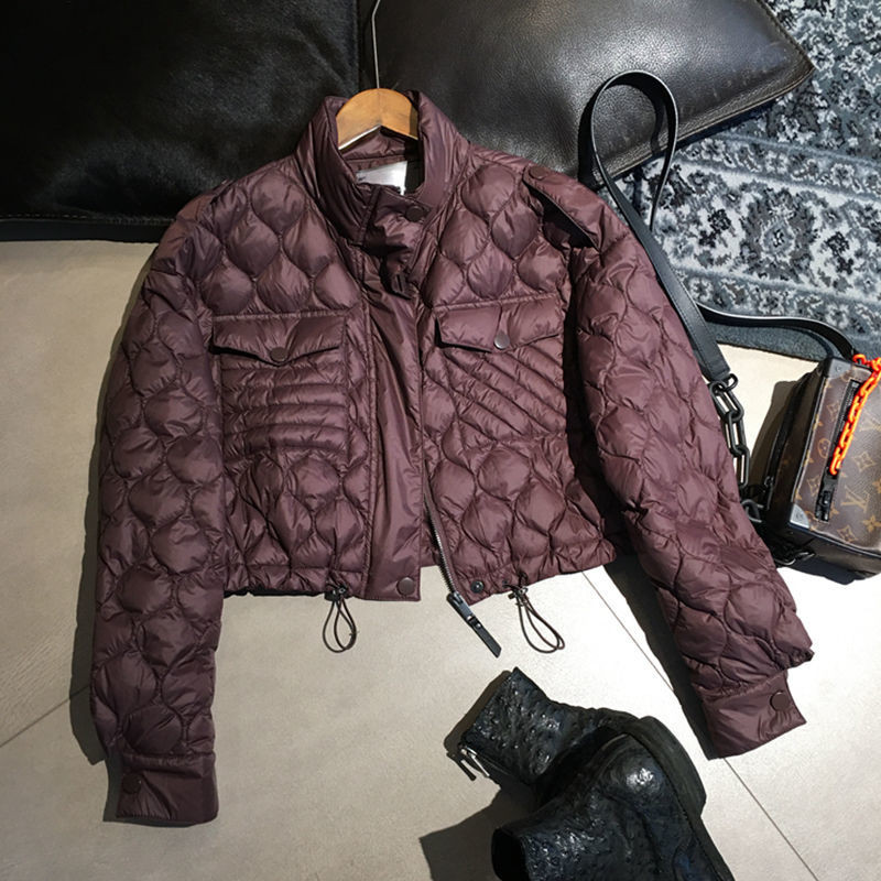 Reducere Jachetă decupată pentru femei Trend Coreeană Streetwear Y2k Jachetă scurtă din puf Transport gratuit Jachete Femei Iarna 2023 Paltoane matlasate