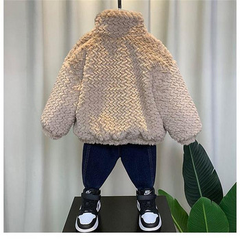 Νέο Boy Jacket Fleece Παιδικά Παλτό Παιδικά Εξωτερικά Ενδύματα Φθινόπωρο Χειμώνας 2022-W025A