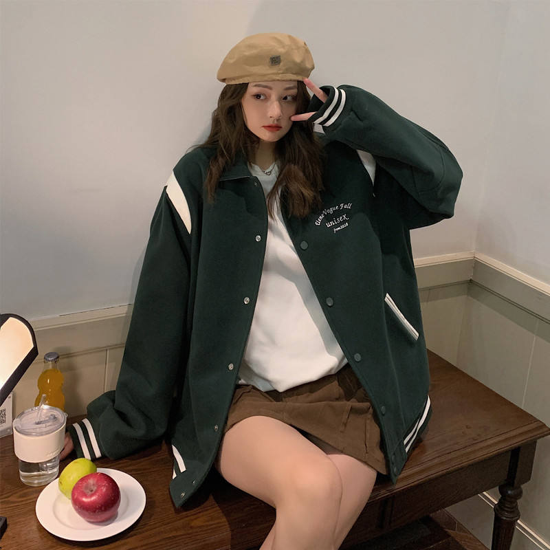 Primăvară Toamnă Patchwork Brodat Litere Femei Jachetă Antrenori Varsity Unisex Bărbați Baseball Bomber Manta High Streetwear Cuplu Chic