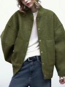 Lusumily uus sügisene naiste elegantne soliidne mantelnööbiga pikkade varrukatega taskupommitaja jakk Välisrõivad kevadised vabad tänavarõivad